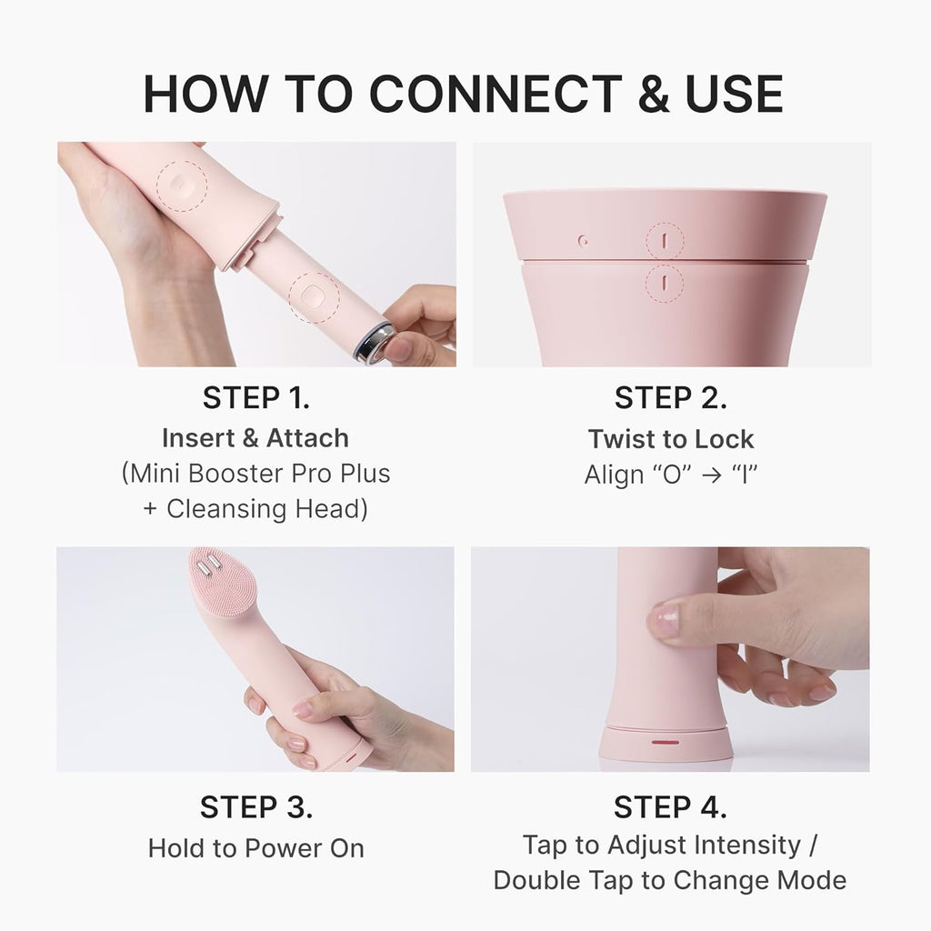 AGE-R Booster Facial Cleansing Device (Mini Plus + Cleansing Head)