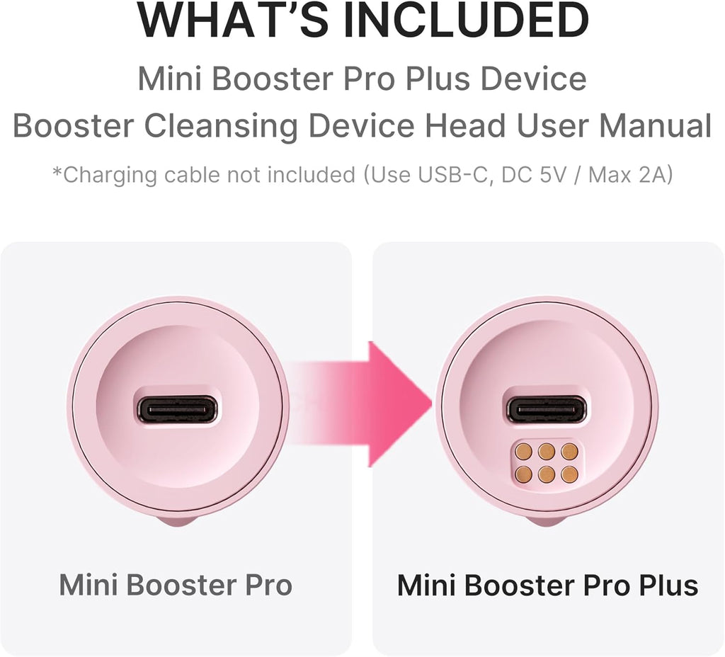 AGE-R Booster Facial Cleansing Device (Mini Plus + Cleansing Head)